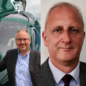 Luke Farajallah and Rick Newson: Speaking at the Helitech Expo