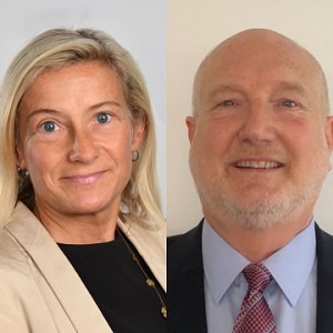 Graham Brown and Anne-Lise Scaillierez: Speaking at the Helitech Expo